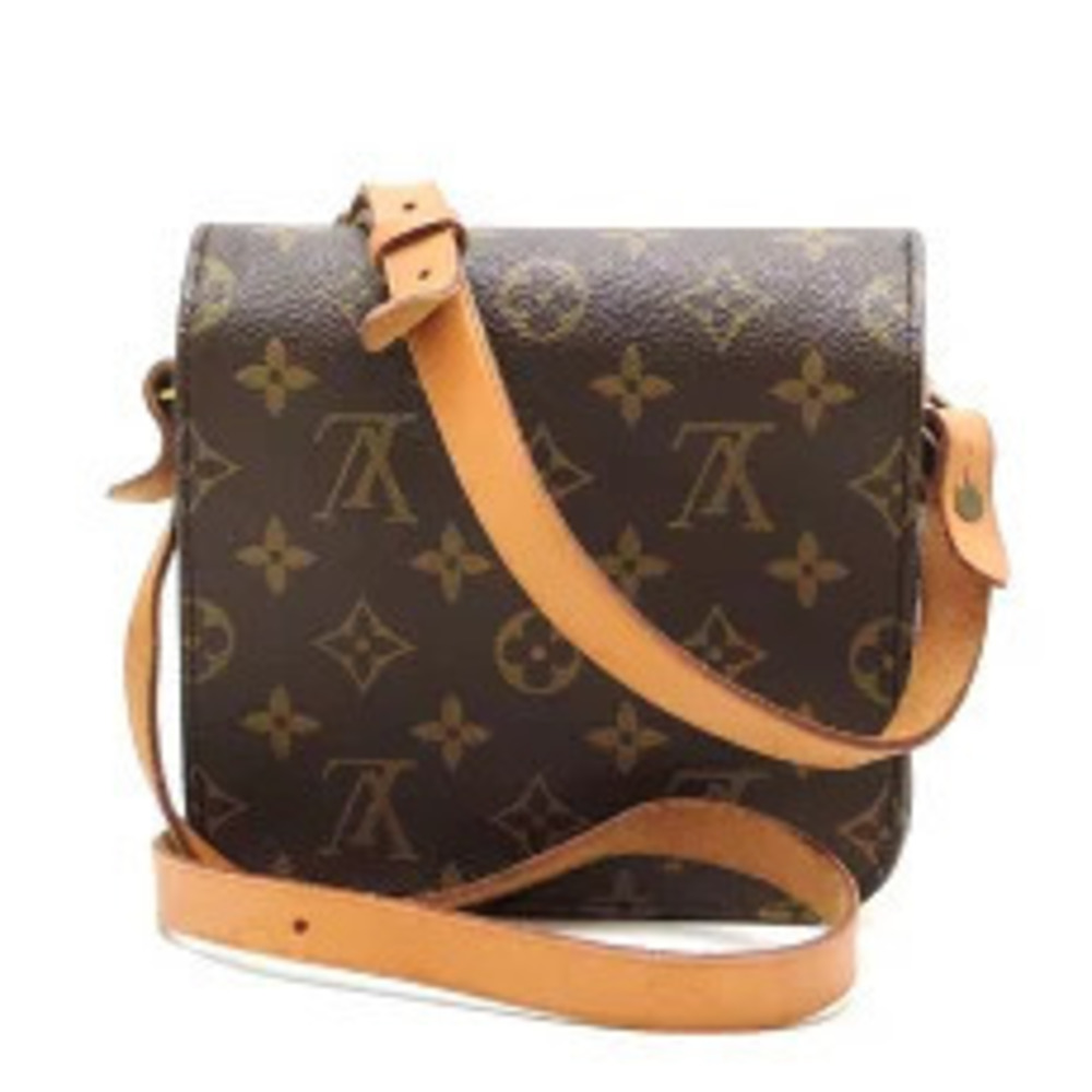 Louis Vuitton Cartouchiere Brown Bag Shoulder Monogram Ebene Brown